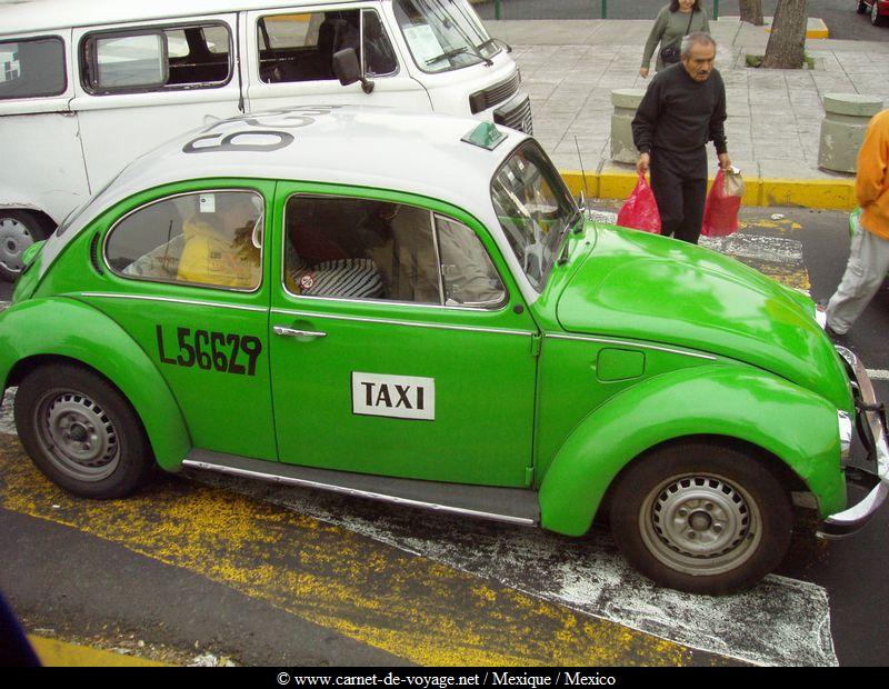 taxi coccinelle mexico mexique