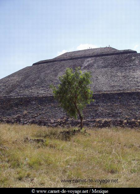 pyramide du soleil tehotihuacan site archéologique pré-colombien mexique