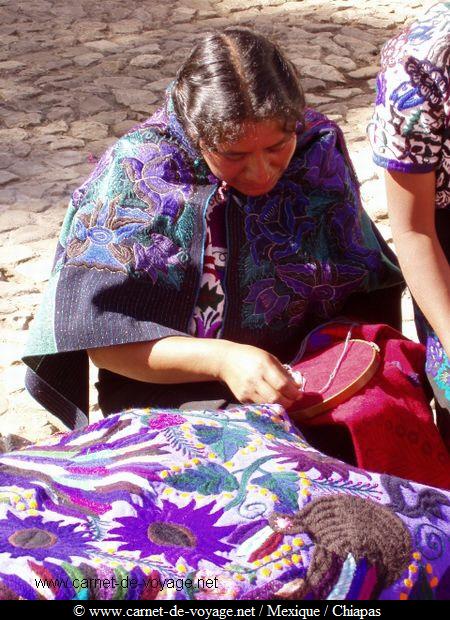 brodeuse san cristobal de las casas chiapas mexique