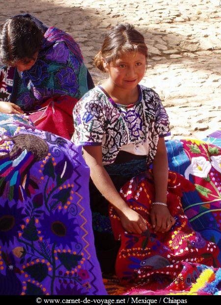 Brodeuse san cristobal de las casas chiapas mexique