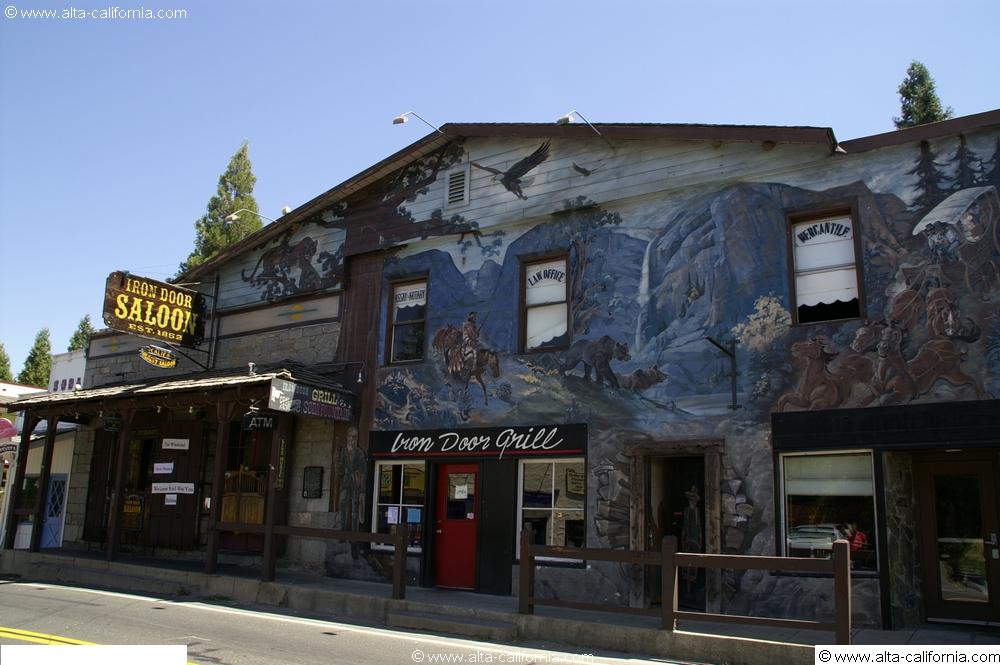 california californie gold country ruée vers l'or columbia & groveland iron door saloon