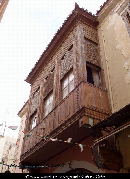 crte_kriti_crete maison  balcon de bois  Rethimno